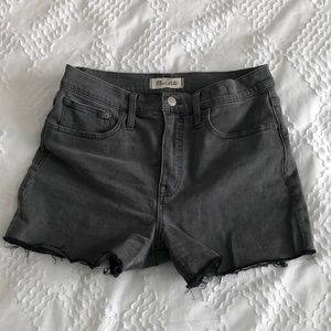 Madewell grey denim shorts